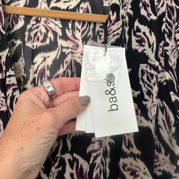 NWT ba&sh GIZELLE DRESS - Black Multi color floral size Small - Picture 9 of 12